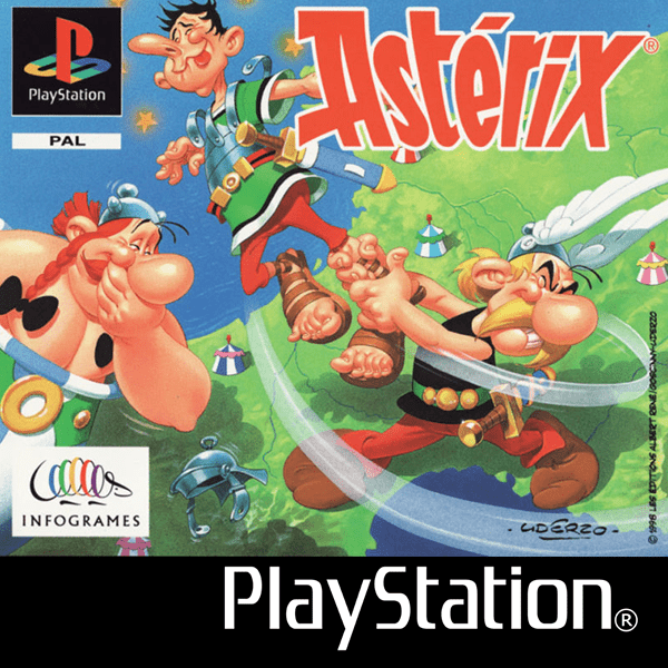 Asterix box art for Playstation